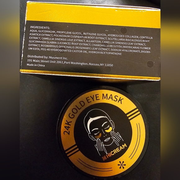 24K Gold Eye Mask by HiCream 60 Pieces New In Box Full Size 90g - Picture 6 of 7